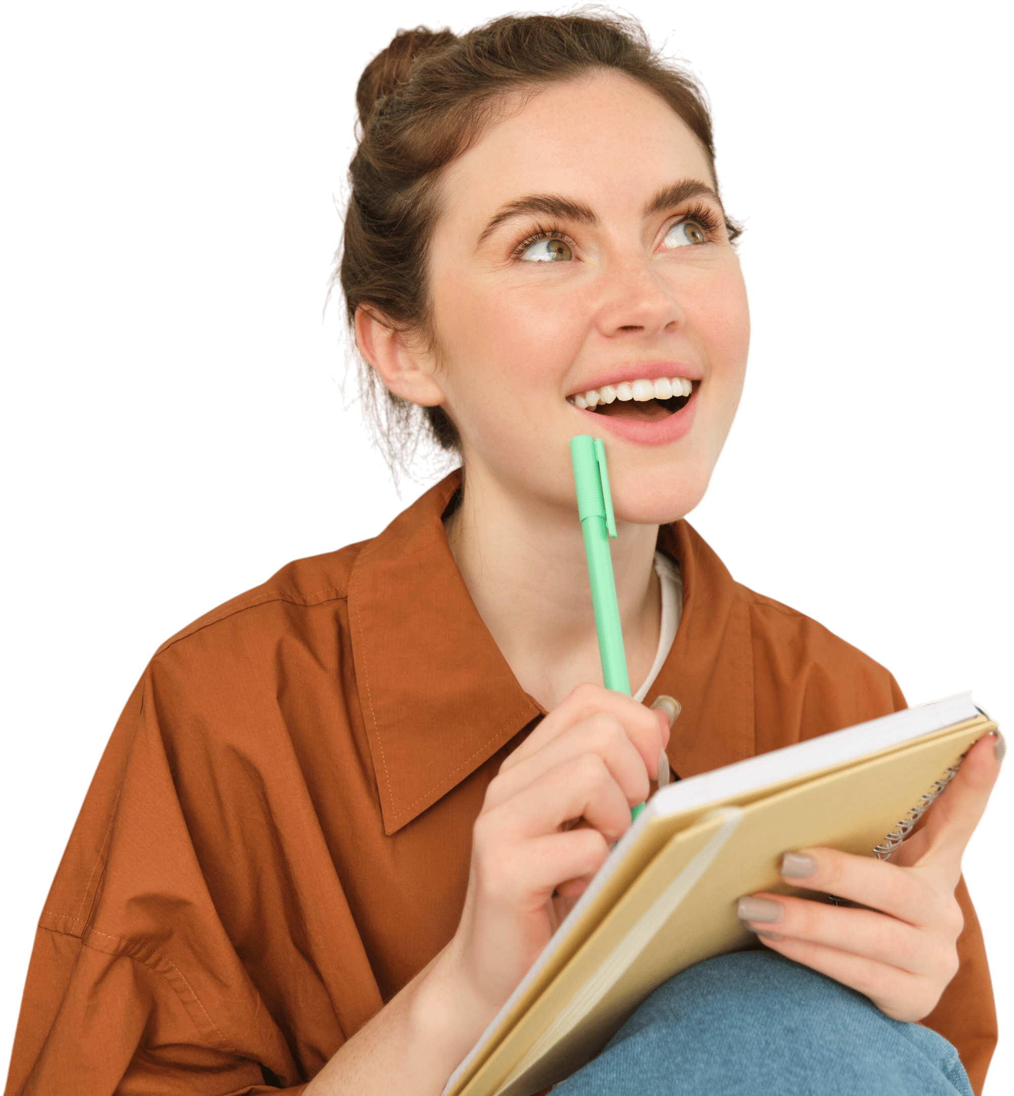 mujer joven sonriente